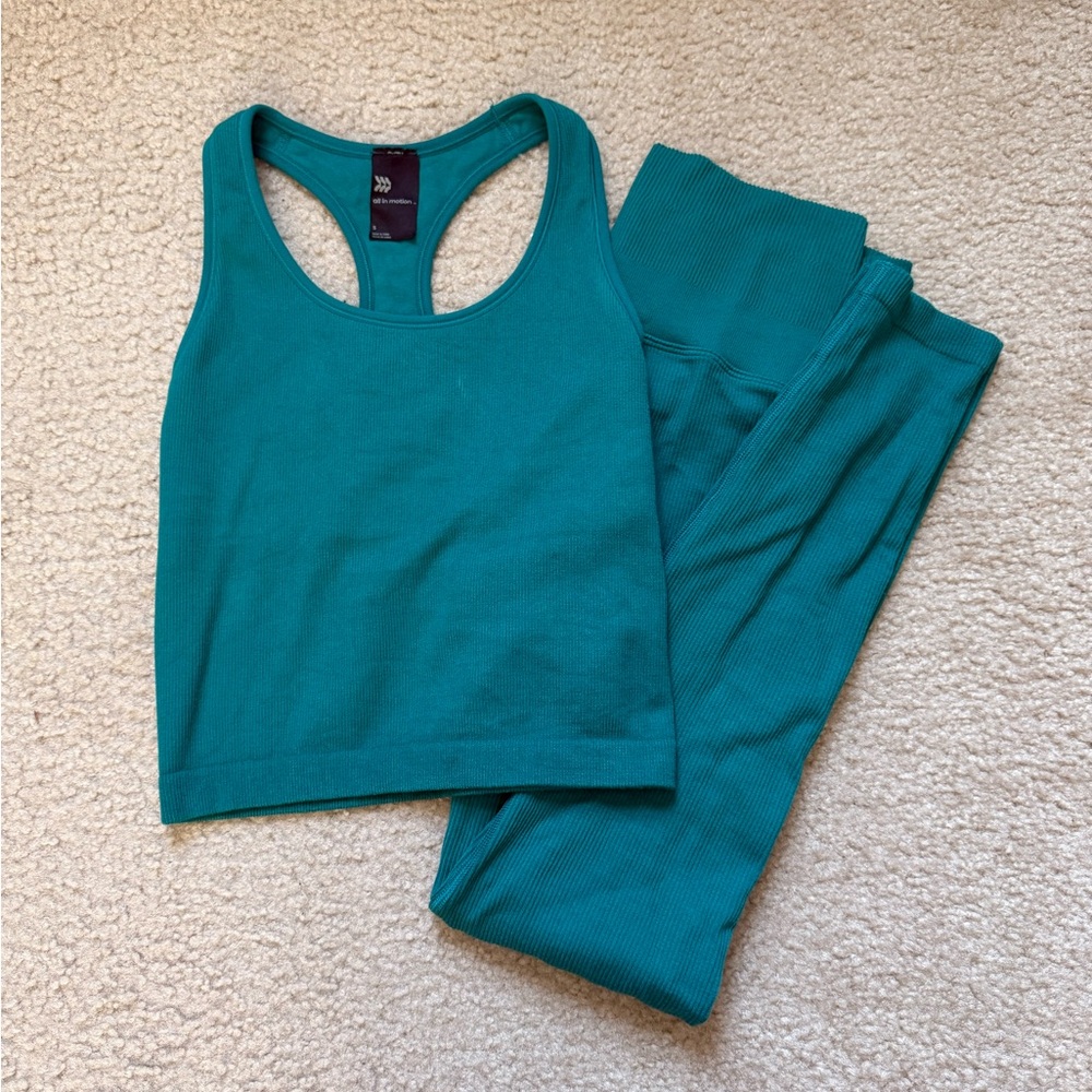 All in Motion Teal Workout Set